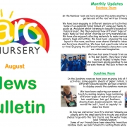 Arc Nursery - August newsletter 1st page